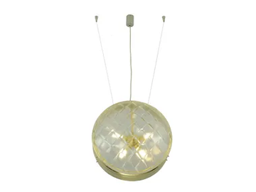 MACARON PENDANT VERTICAL 40 - LED brass pendant lamp by Patinas Lighting - view 2